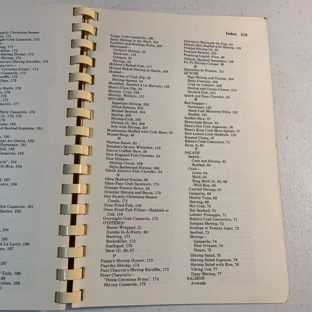 vintage cookbook Galley Greats fish seafood 1982 National Fisheries Institute